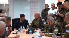Israel: MG Ori Gordin holds a situational assessment at the operation center in Majdal Shams
