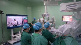 Remote robotic surgery completed in China's Xinjiang with surgeon 5,000 km away
