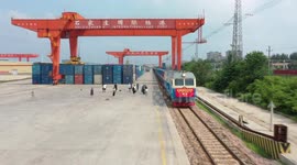 Trans-Caspian China-Europe freight train connects China's Shijiazhuang, Azerbaijan's Baku