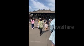 China: Tourists Visit Lingyan Temple in Datong