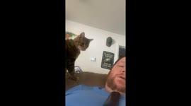 Big handsome Johnny almost bites me again