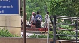 Homes flooded as border river overflows in Thailand