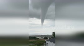 UK: Possible Tornado Spotted Over Holy Island, Northumberland