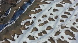 China: Snow Covers A Mountainous Area in Lujiao Bay
