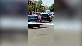 Emergency crews on scene after eight people stabbed in Southport, UK