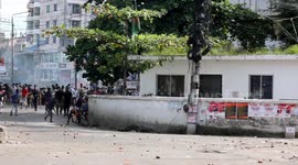 Bangladesh: As part of their earlier announced total strike across Bangladesh, quota reform activists staged a blockade