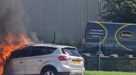 Vehicle Fire at Toolstation in Birstall, West Yorkshire!