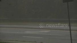 Severe Thunderstorm Hits Flowery Branch, GA