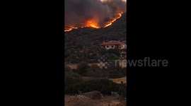 Greece: Wildfire Erupts In Central Eastern Evia, Villages Evacuated