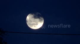 Super Moon In Botosani, Romania after a huge thunderstorm