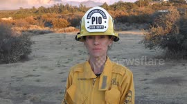 USA: Nixon Fire PIO Briefing On Camera