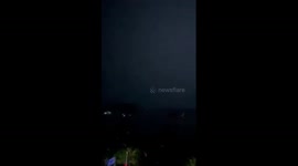 Spectacular lightning bolt illuminates the sky in China