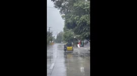Ghost rider! Motorcycle cruises through rain without human in seat