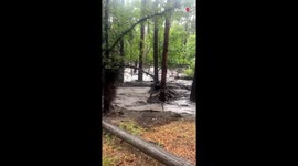 Video captures Ruidoso, New Mexico, suffering from floods following destructive wildfires
