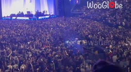 Fans erupt with joy as The Killers pause concert to show the culmination of Euro 2024 semi-final