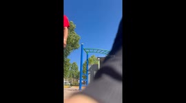 Little Boy Gets Left Hanging