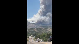 Alexander Mountain Fire spreads to nearly 1,000 acres eyewitness footage shows huge smoke