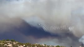Nixon Fire at California Border