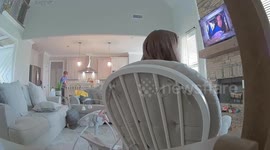 Woman Falls Backward in Rocking Chair
