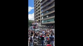 María Corina Machado y Edmundo González participan en concentración pacífica en rechazo a fraude electoral de Maduro en Venezuela
