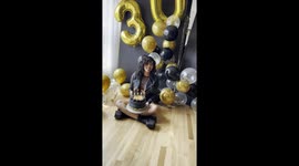 Woman's Hair Catches Fire During Birthday Photoshoot
