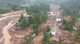 Drone visuals highlight devastating impact of Wayanad landslides in South India