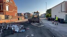 Clean up begins in Southport after violent disorder which saw 22 police injured