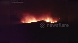 Italy: 36 Firefighters and 4 Canadair Aircraft Battle Wildfire in Italy