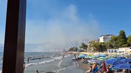 Albania: Fires Spread In Coastal Town Of Shëngjin, Forcing Evacuation