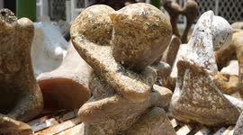 Bones of AIDS patients turned into eerie sculptures in Thailand