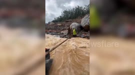 Major rescue operations underway by Indian Army amidst landslide in southern India
