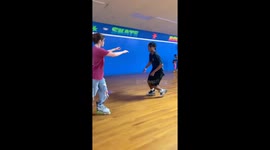 Texas skater executes upside-down trick with partner