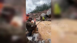 India: Major rescue operations underway by Indian Army amidst landslide in Wayanad