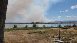 USA: Alexander Fire Seen From Berthoud, CO