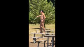 Nunchuck Master Dad at the Lake