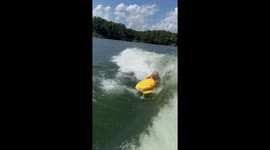 Wake Boat Bodysurfing