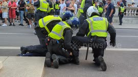 Police Arrest Far-Right Protesters Following Ugly Scenes Outside of Downing Street on Wednesday Night