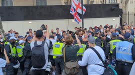 Chaos Spills Out onto the Streets of London After Protesters Clash with the London Metropolitan Police