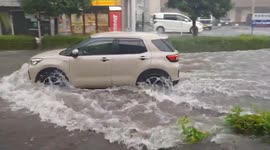 Japan: Roads Turn Into River After Intense Rainfall In Tokyo Area 4