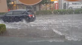 Japan: Roads Turn Into River After Intense Rainfall In Tokyo Area 3