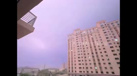 Spectacular lightning strike illuminates the skies over northern China