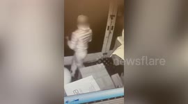 Moment alleged thieves are caught on CCTV - 'stealing £10k worth of copper'