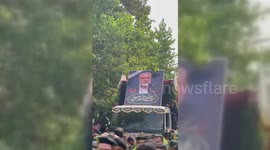 Iran: Funeral procession of the Head of Hamas Political Bureau in Tehran