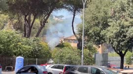 Italy: Large Fire Breaks Out In Monte Maria, Rome, Dozens Evacuated