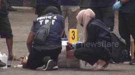 A family of mother, father and child will explode a high explosive bomb in indonesia, police arrests