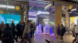 Long queue outside Swatch shop for new release