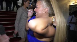 Aisleyne Horgan-Wallace gives interviews at 2024 National Reality TV Awards