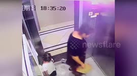 Quick-thinking dad rescues trapped daughter with cooking oil after lift accident