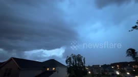 Massive stormy cloud Covers Greenville, SC