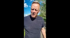 Dandelion prank shows dad’s deep breath ending with the flower in his mouth